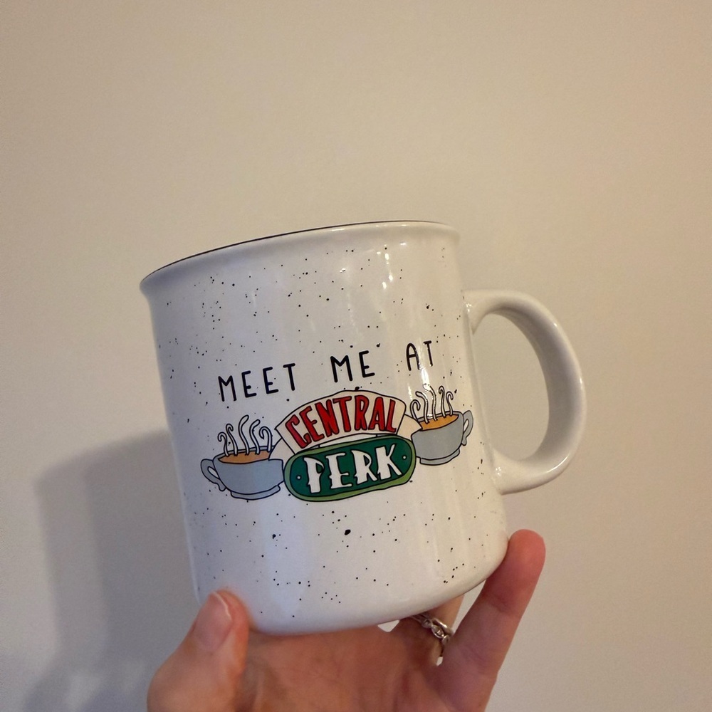 Central Perk White Speckled Mug